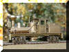 For Sale: Brass HO Benson Log Co. #528 T-Boiler Shay fireman's side view...