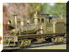 Brass PFM/United Harrington Lumber Co. HO scale HO Shay fireman's forward frontal side view...