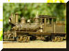 Brass PFM/United Harrington Lumber Co. HO scale HO Shay fireman's forward frontal side view...