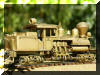 Brass PFM/United Hillcrest Lumber Co. HO scale HO Shay engineer's rear offset view...