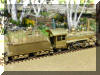Exquisite brass PFM/Samhongsa Rayonier #45 HO scale HO 2-6-2 'Prairie'... engineer's aerial offset rear view...