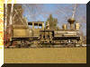 Brass PFM/United Benson Log Co. HO scale HOn3 Shay engineer's side view...