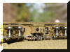 Brass PFM/United Benson Log Co. HO scale HOn3 Shay underneath view...