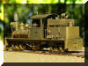 Brass PFM/United Mich-Cal Lumber Co. HO scale HOn3 Shay fireman's rear offset view...