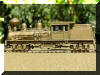 Brass PFM/United Michigan II HO scale HO Shay fireman's side view...