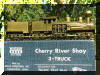 Brass PFM/United Cherry River HO scale HO Shay engineer's side view on top of an immaculate box...