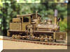 David's NEW HOn3 PFM Mich-Cal Lumber Co. Shay, engineer's frontal side view...