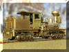 Vintage lines...Brass PFM/United HO scale HO Benson Log Co. #528 T-Boiler Shay, engineer's offset rear view...