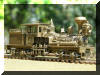 Brass PFM/United Benson Log Co. HO scale HO Shay engineer's forward frontal offset view...Wow!!!