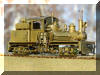 Real sweet...Brass PFM/United Mich-Cal Lumber Co. HO scale HO Shay engineer's forward frontal offset view...