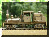 Brass PFM/United Mich-Cal Lumber Co. HO scale HOn3 Shay fireman's side view...