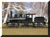 Brass Precision Scale Co. Class-A 20 Ton HO scale HOn3 Shay fireman's side view...