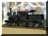 Brass Precision Scale Co. Class-A 20 Ton HO scale HOn3 Shay fireman's rear offset view...