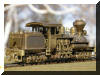 Brass PFM/United Cowichan R.R. HO scale HOn3 Shay engineer's rear offset view...