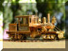 The Classic again!!! Brass Joe Works/Flying Zoo 18 ton HO scale HOn3 Climax engineer's forward frontal offset view...