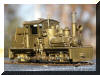 Like no other...Brass PFM/United Mich-Cal Lumber Co. HO scale HOn3 Shay engineer's forward frontal offset view...
