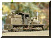 Brass PFM/United Mich-Cal Lumber Co. HO scale HOn3 Shay engineer's rear offset view...
