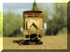 From behind she is tight and ready to run...Brass PFM/United Benson Log Co. HO scale HOn3 Shay, full on rear view...