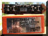 Brass Precision Scale Co. Class-A 22 Ton HO scale HOn3 Shay underneath view on top of its box...