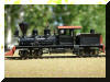 Brass Precision Scale Co. Class-A 22 Ton HO scale HOn3 Shay fireman's side view...