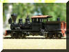 Brass Precision Scale Co. Class-A 22 Ton HO scale HOn3 Shay fireman's rear offset view...