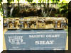 Brass PFM/United 70 ton Pacific Coast Shay HO scale HO Shay underneath view on top of its box...