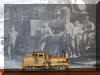 The Christmas model, on the family's hearth, in front of a picture of his Grandfather in his Shay...so cool!!!...